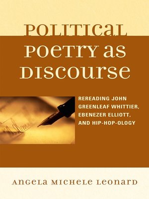 cover image of Political Poetry as Discourse